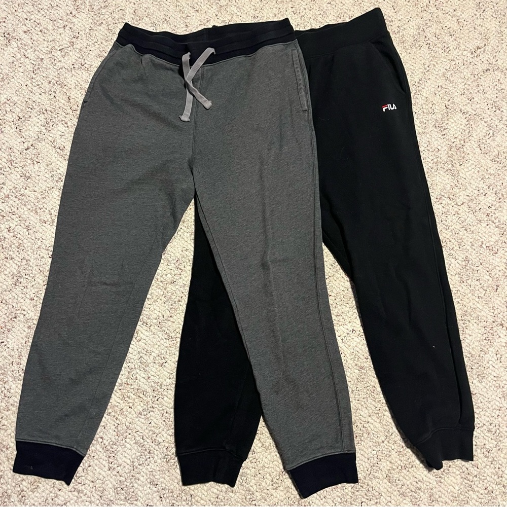 Women’s Jogger M/L Black and Grey Sweat pant bundle